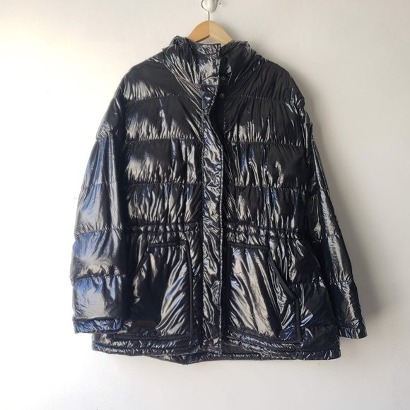 Vintage GAP Y2K Missy Elliott Style Shiny Puffer - Picture 6 of 10